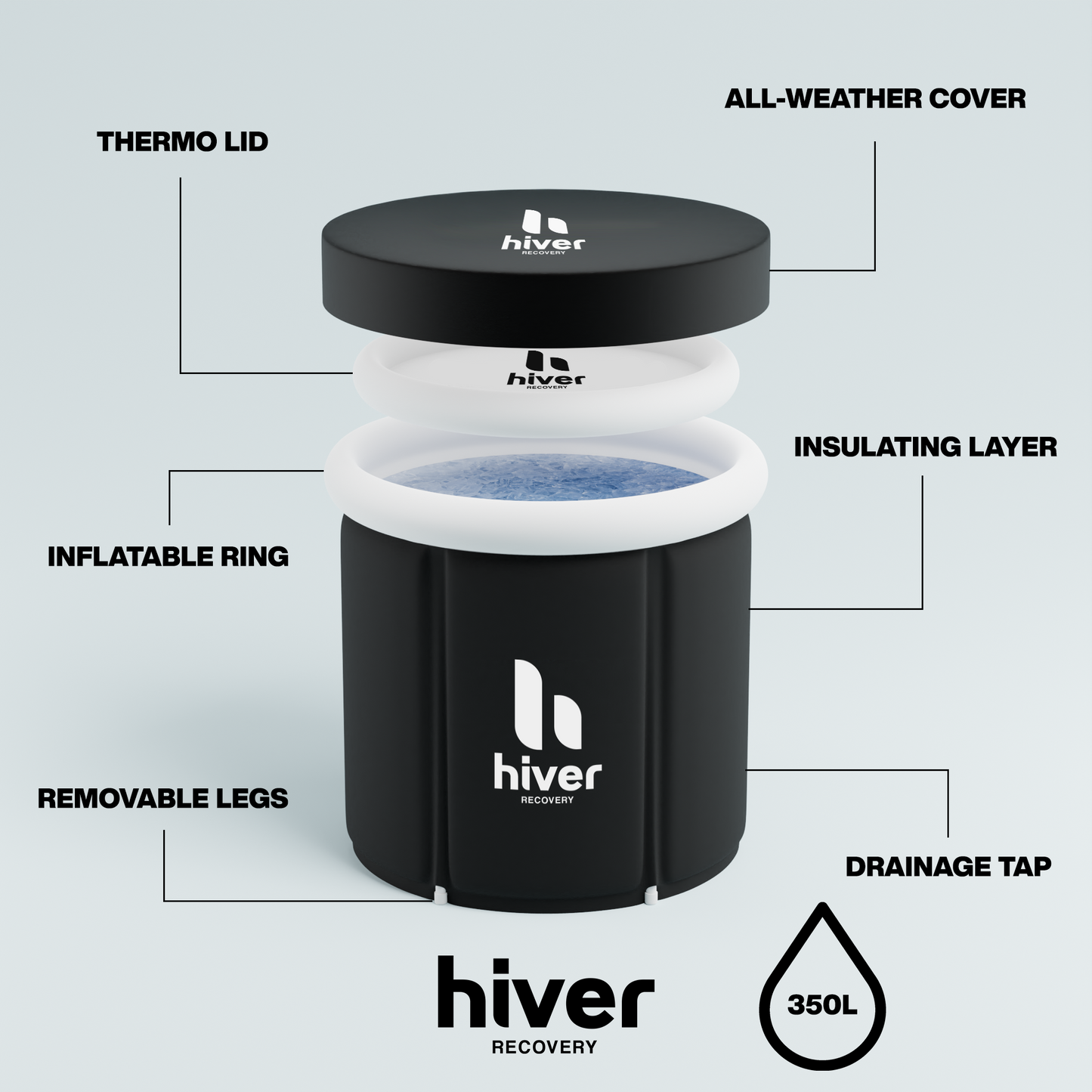 Hiver Portable Ice Bath Tub